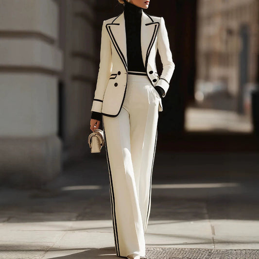 Double Breasted Blazer and Trouser Set