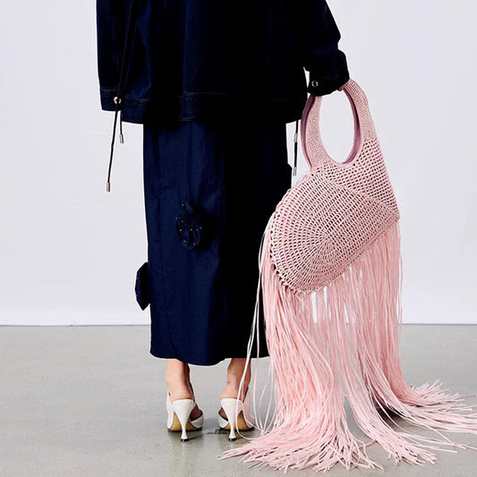 Fashion Heart Shape Tassel Shoulder Bag