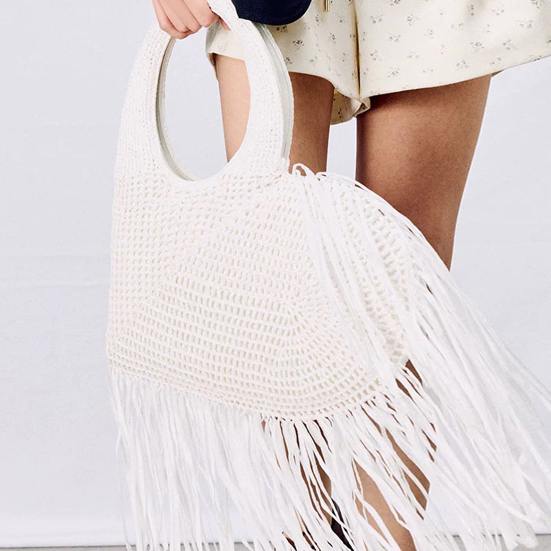 Fashion Heart Shape Tassel Shoulder Bag