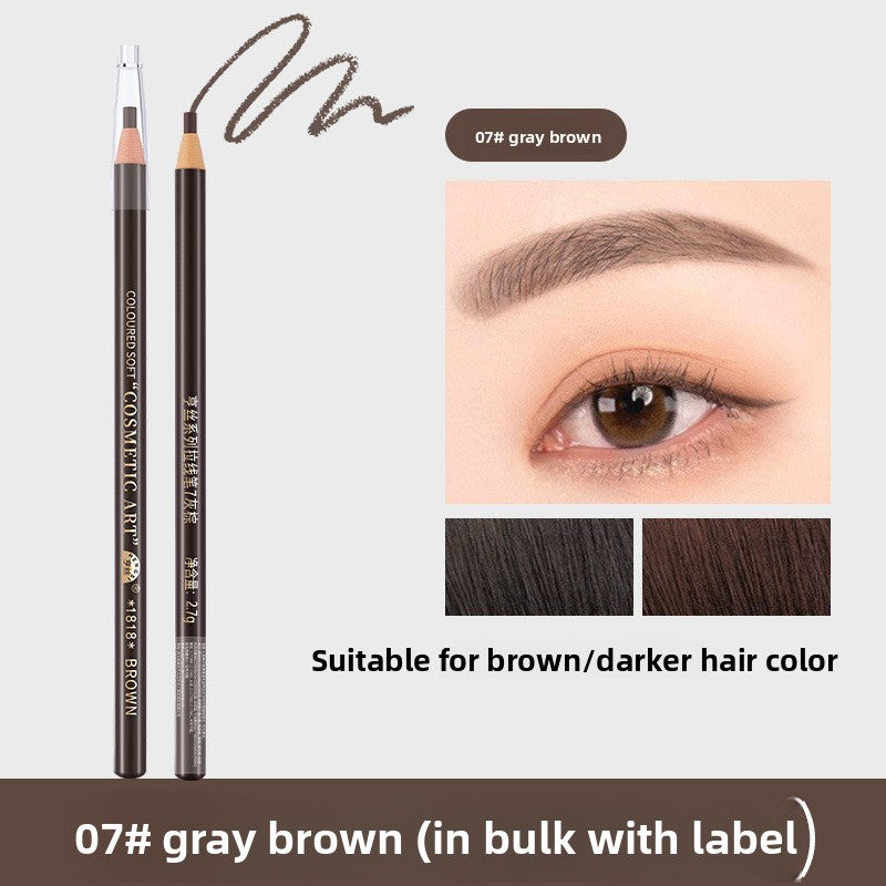 Eyebrow pencil, waterproof and sweat-resistant.