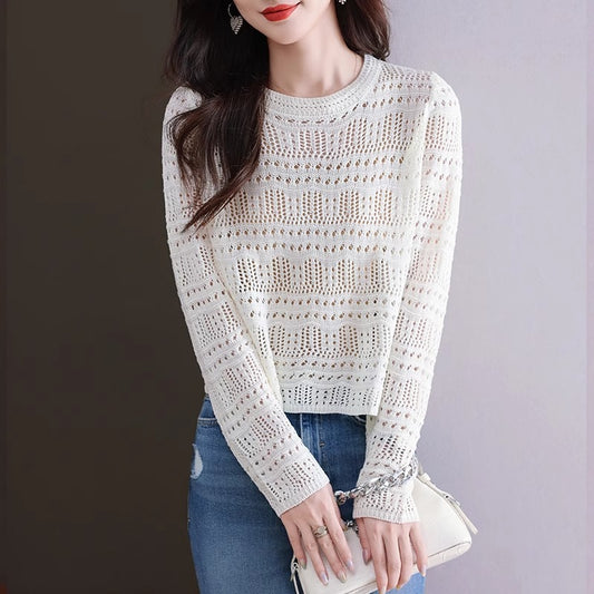 Loose Round Neck Long Sleeve Sweater