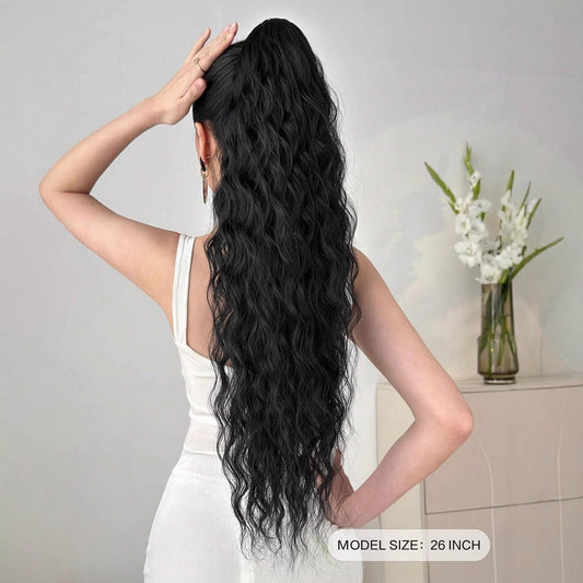 Synthetic Hair Ponytail with Claw Clip Drip Depot