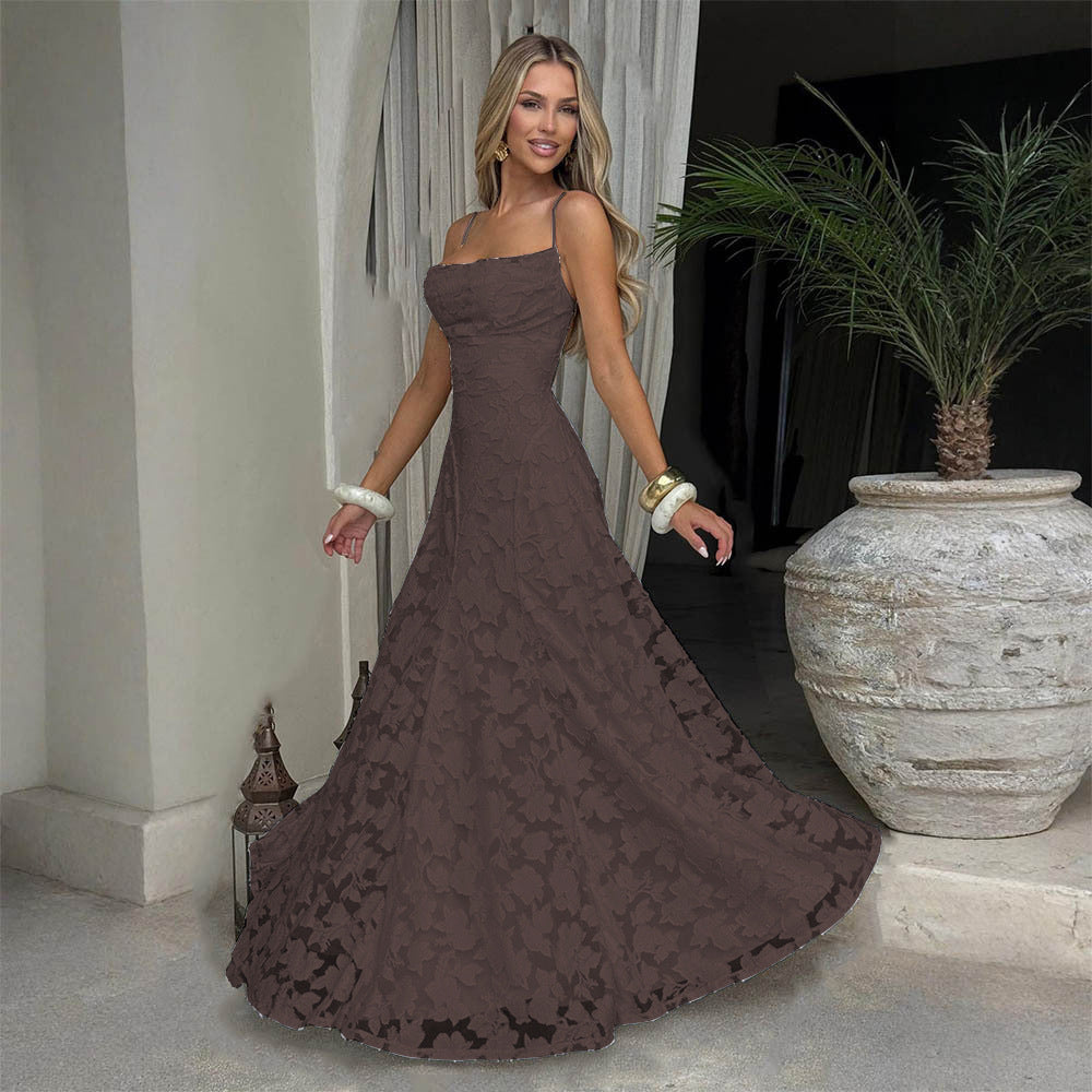 Elegant Lace Backless Evening Dress Drip Depot