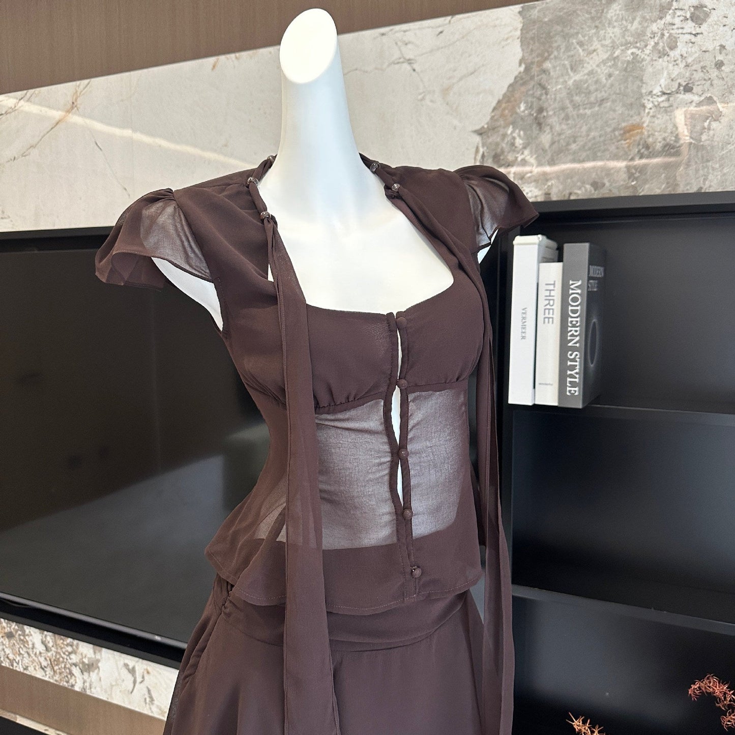 Casual Ruffle Dress Set Drip Depot
