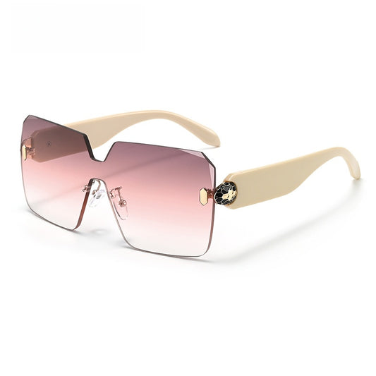 Rimless Cut Edge Snake Head Sunglasses