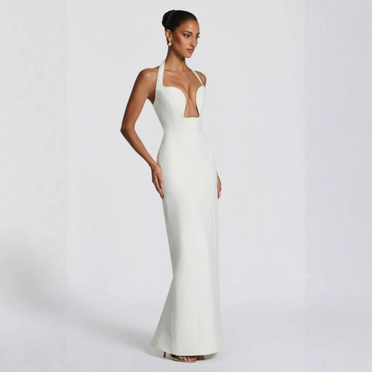 Halter Neck Wrap Dress