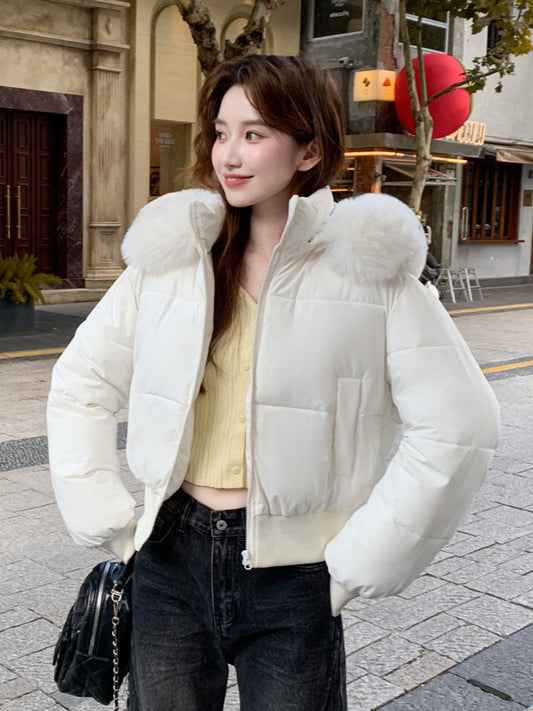 Detachable Hood Winter Cotton Jacket