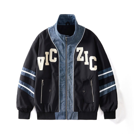 Casual Loose Fit Baseball Jacket Drip Depot