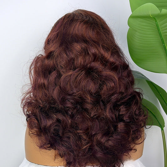 Indian Remy Human Hair Wig Bouncy Curl 20inch Drip Depot