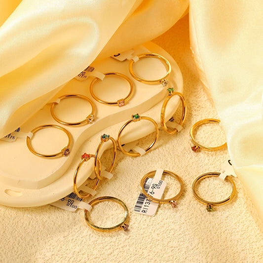 Zircon color-diamond ring Drip Depot