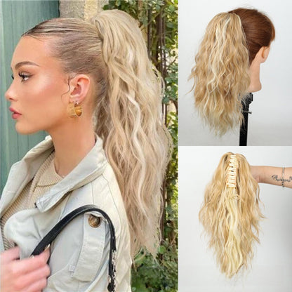 Water Wave Ponytail Hair Extension with Clip Drip Depot
