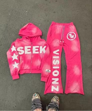 Hooded Pullover Sweatshirt Suit Drip Depot