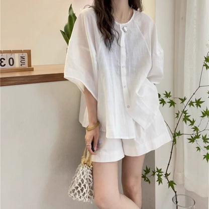 Casual Batwing Sleeve Shirt