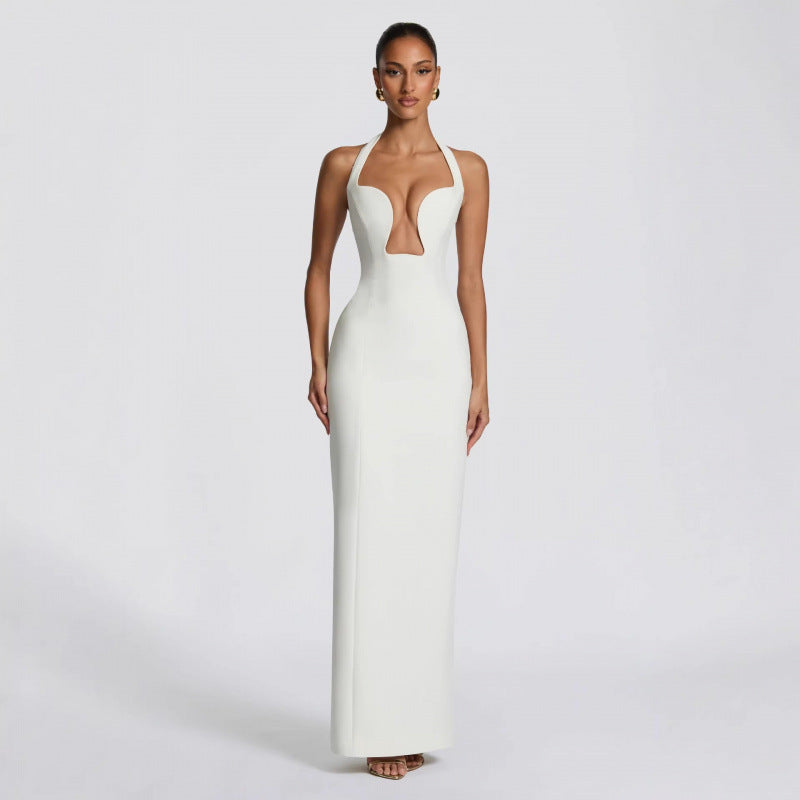 Halter Neck Wrap Dress