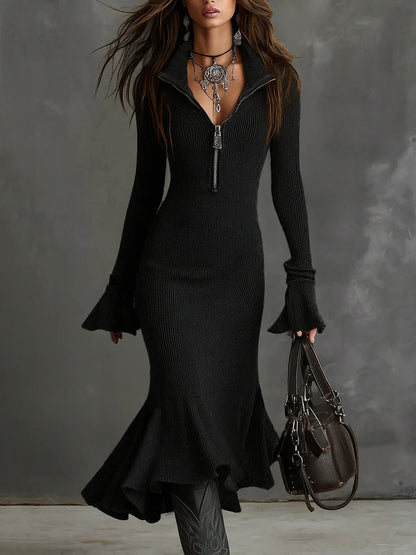 Knitted Fishtail Dress