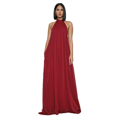 Sleeveless Backless Chiffon Jumpsuit