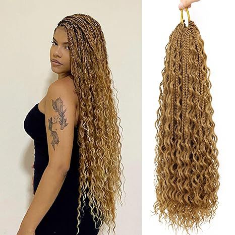 Curly Three-Strand Braids Crochet Hair Braids Drip Depot