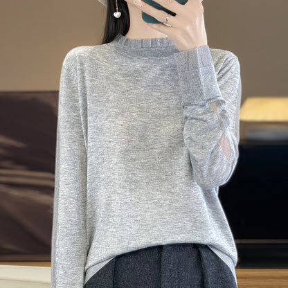 Lace Detail Knit Pullover Top