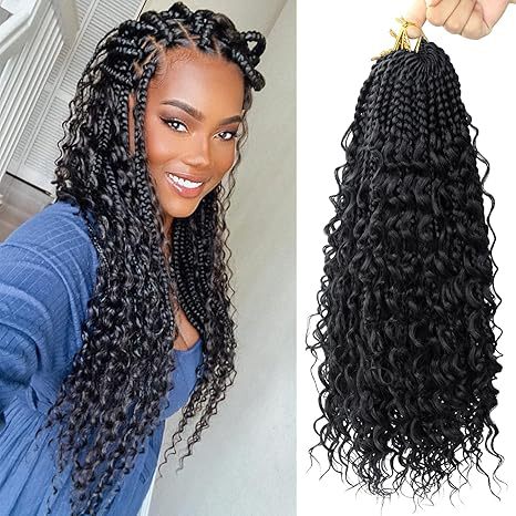 Curly Three-Strand Braids Crochet Hair Braids Drip Depot