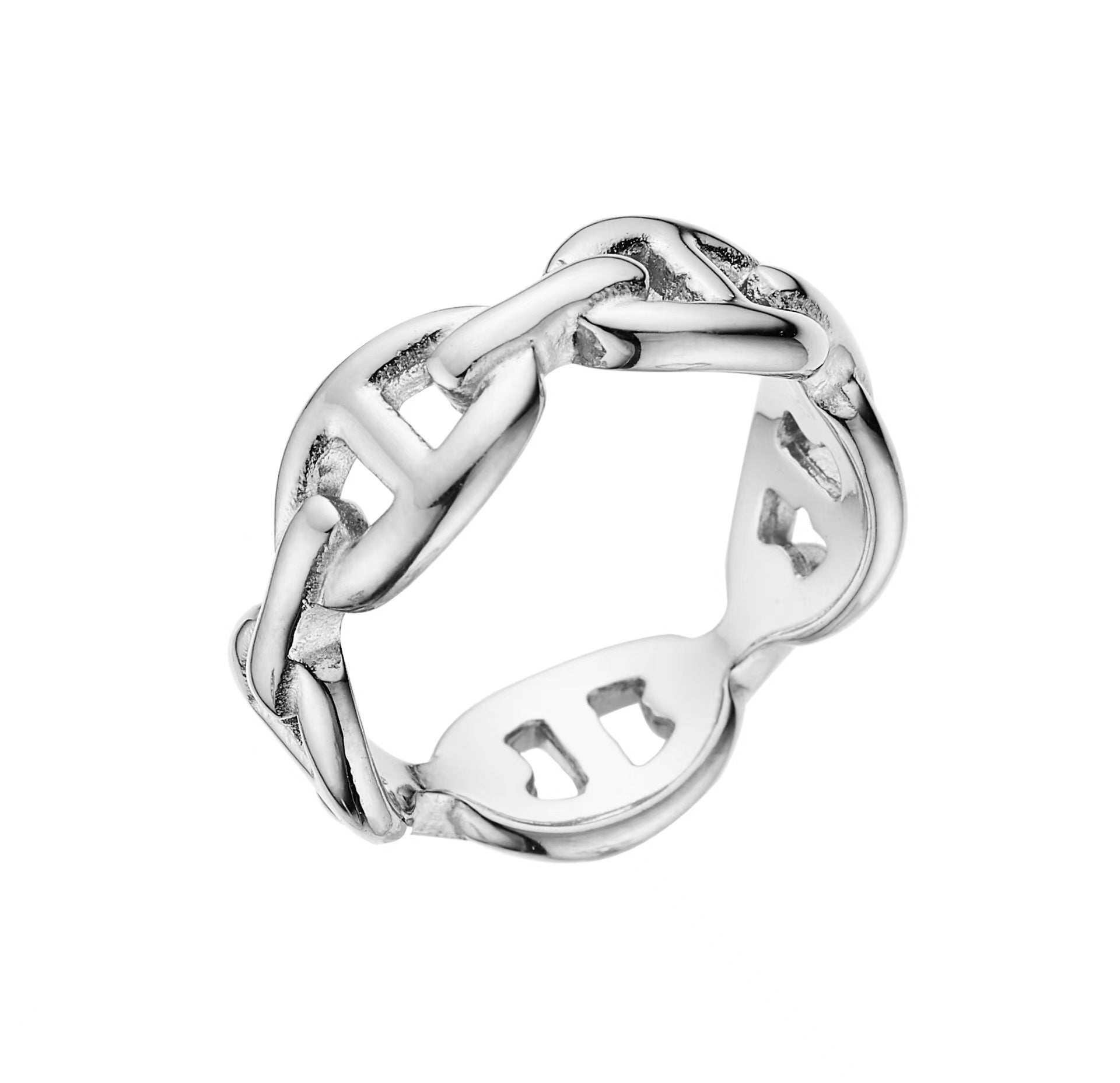 Titanium Steel Pig Nose Ring 18K Gold Plated Unisex Jewelry Drip Depot