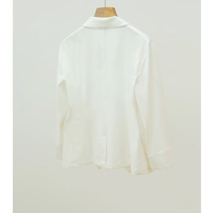 Elegant Linen Blend Blazer for Women