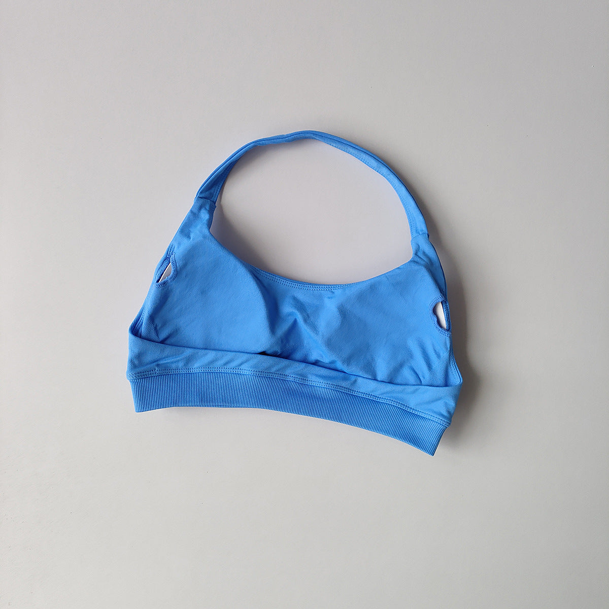 High-Elastic Halter Sports Bra with Removable Pads