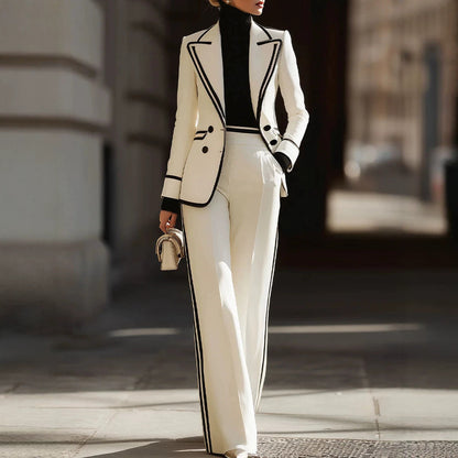 Double Breasted Blazer and Trouser Set