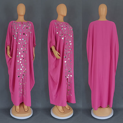 Hot Drill Patch Loose Dress