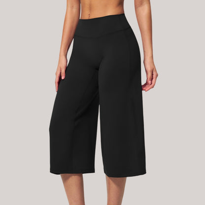 Summer Brushed Fleece Cropped Yoga Pants