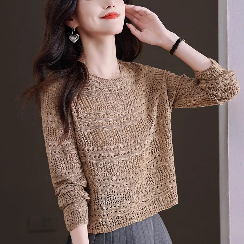 Loose Round Neck Long Sleeve Sweater