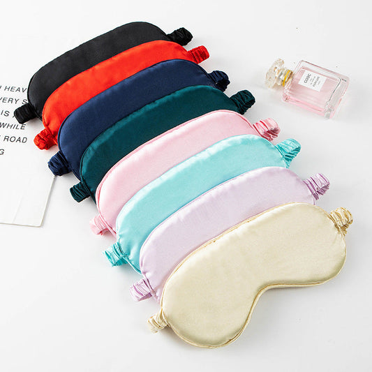 Reversible Satin Sleep Eye Mask with Light Blocking Drip Depot