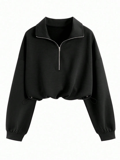Half-Zip Fleece Sweatshirt