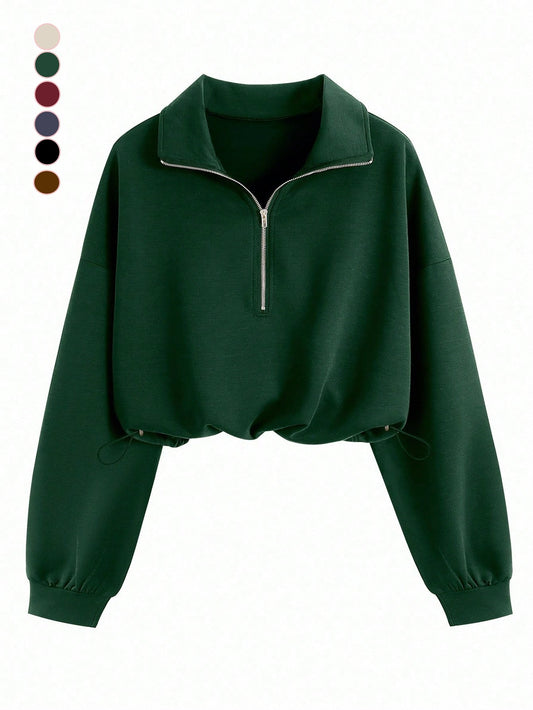 Half-Zip Fleece Sweatshirt
