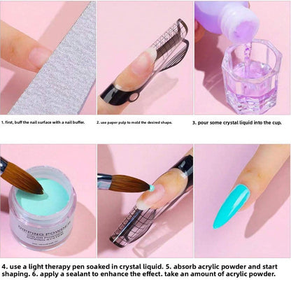 Acrylic Nail Extension Crystal Liquid Drip Depot