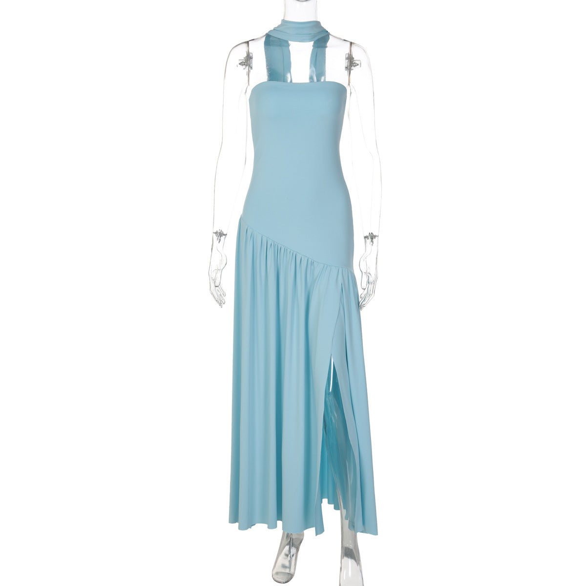 Elegant Strapless Backless Dress