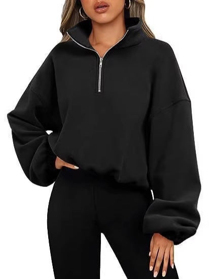Half-Zip Fleece Sweatshirt