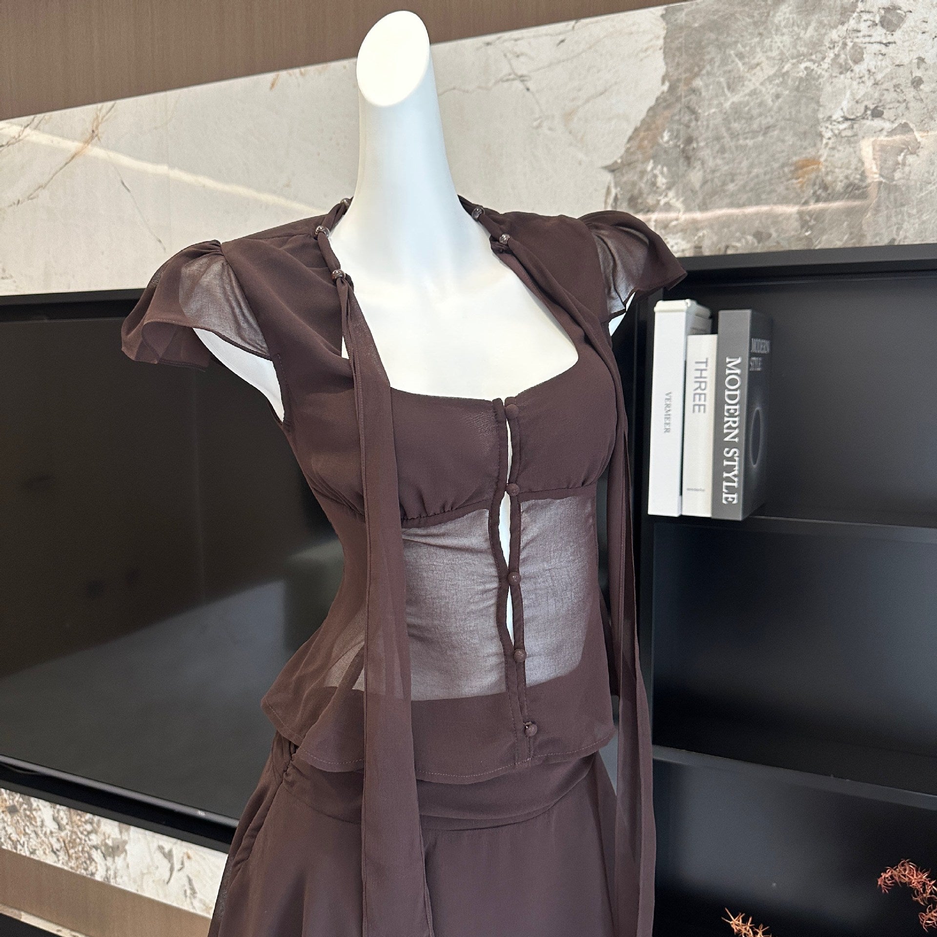 Casual Ruffle Dress Set Drip Depot