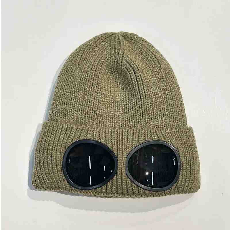 Aviator Goggles Fleece-Lined Knitted Beanie