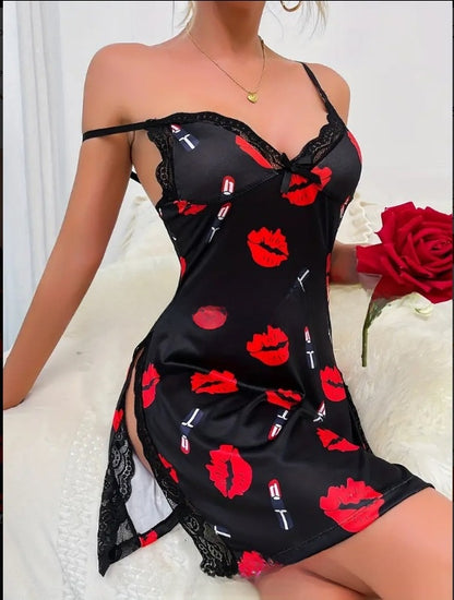 Adjustable Strap Sleepwear Nightdress