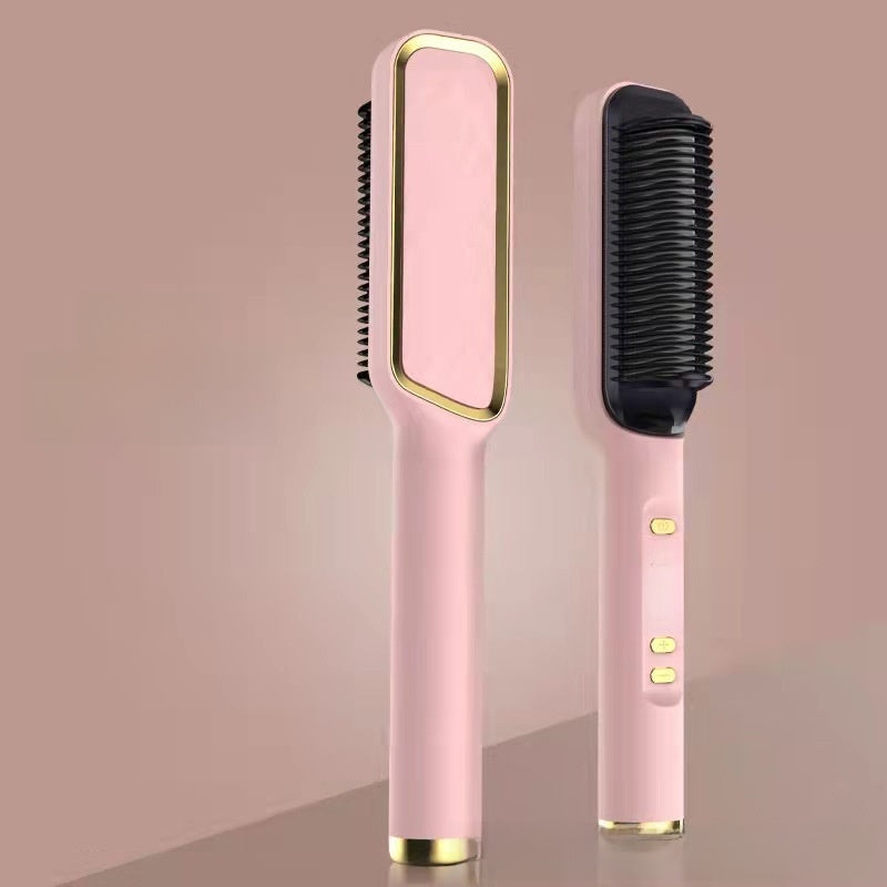 LCD Hair Straightening Comb with Negative Ion Technology Drip Depot