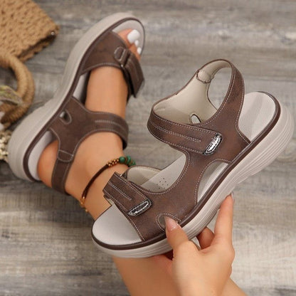 Velcro Wedge Sandals