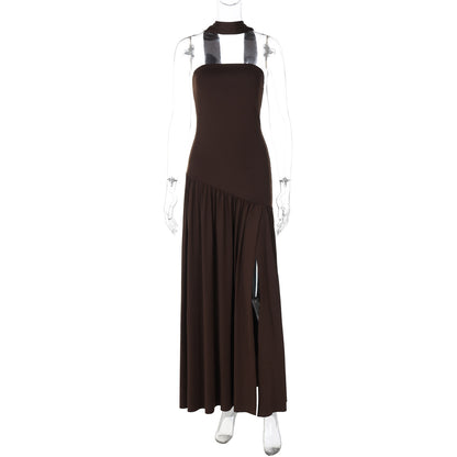 Elegant Strapless Backless Dress
