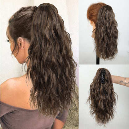 Water Wave Ponytail Hair Extension with Clip Drip Depot