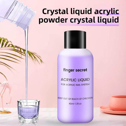 Acrylic Nail Extension Crystal Liquid Drip Depot