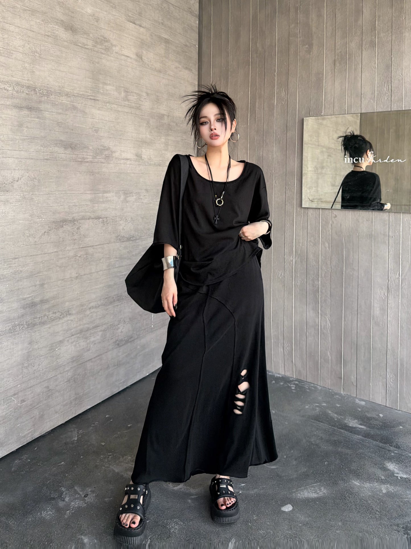 Casual T-Shirt and Skirt Set