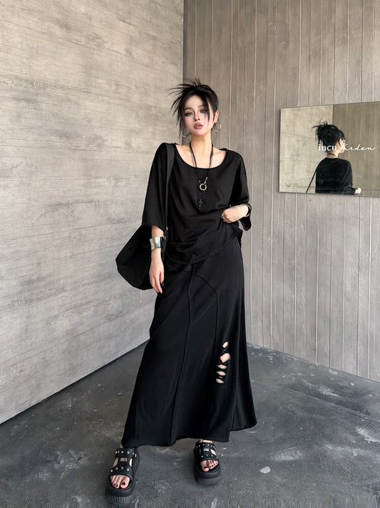 Casual T-Shirt and Skirt Set