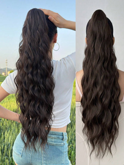 Synthetic Hair Ponytail with Claw Clip Drip Depot