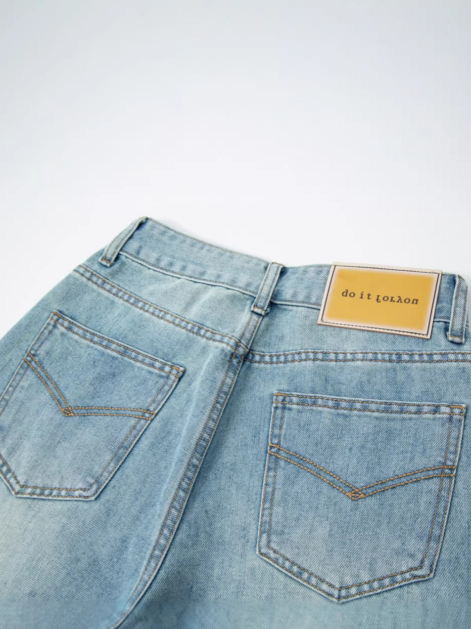 Casual Tencel Cropped Jeans Drip Depot