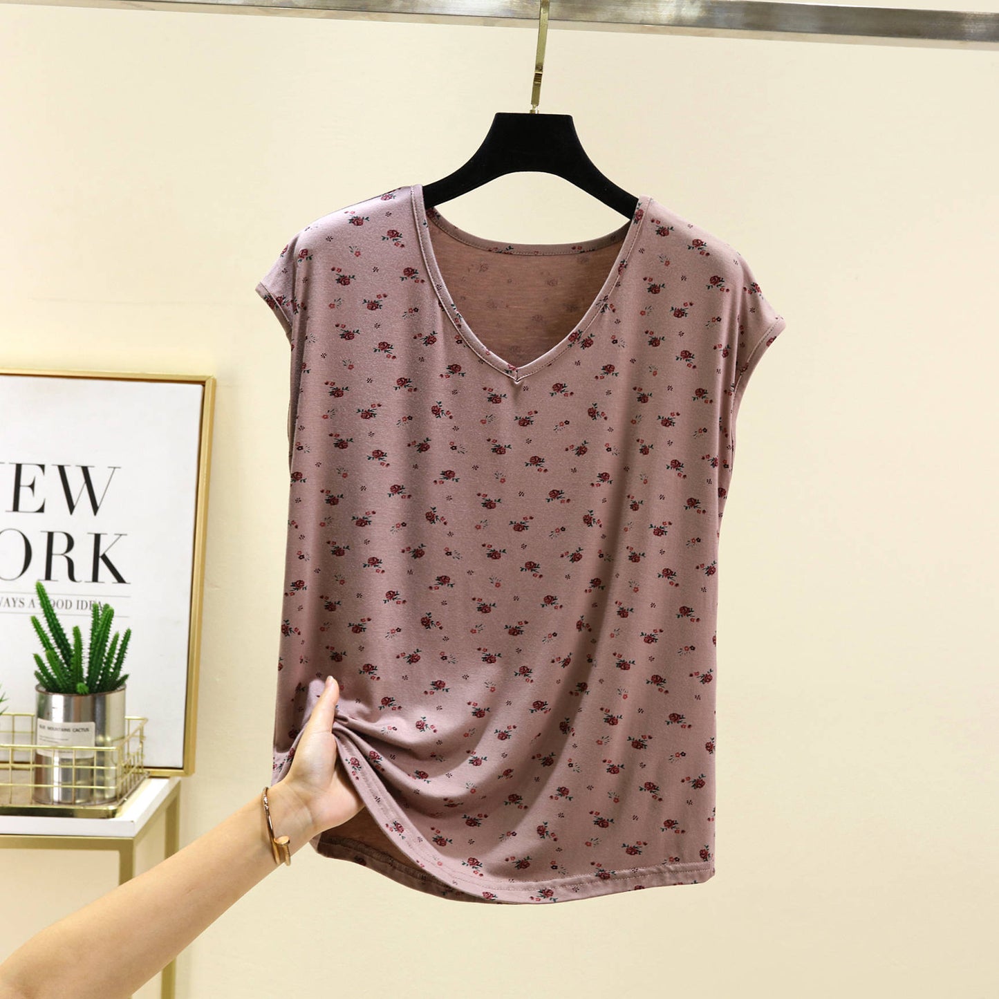 Floral Modal Sleeveless Top