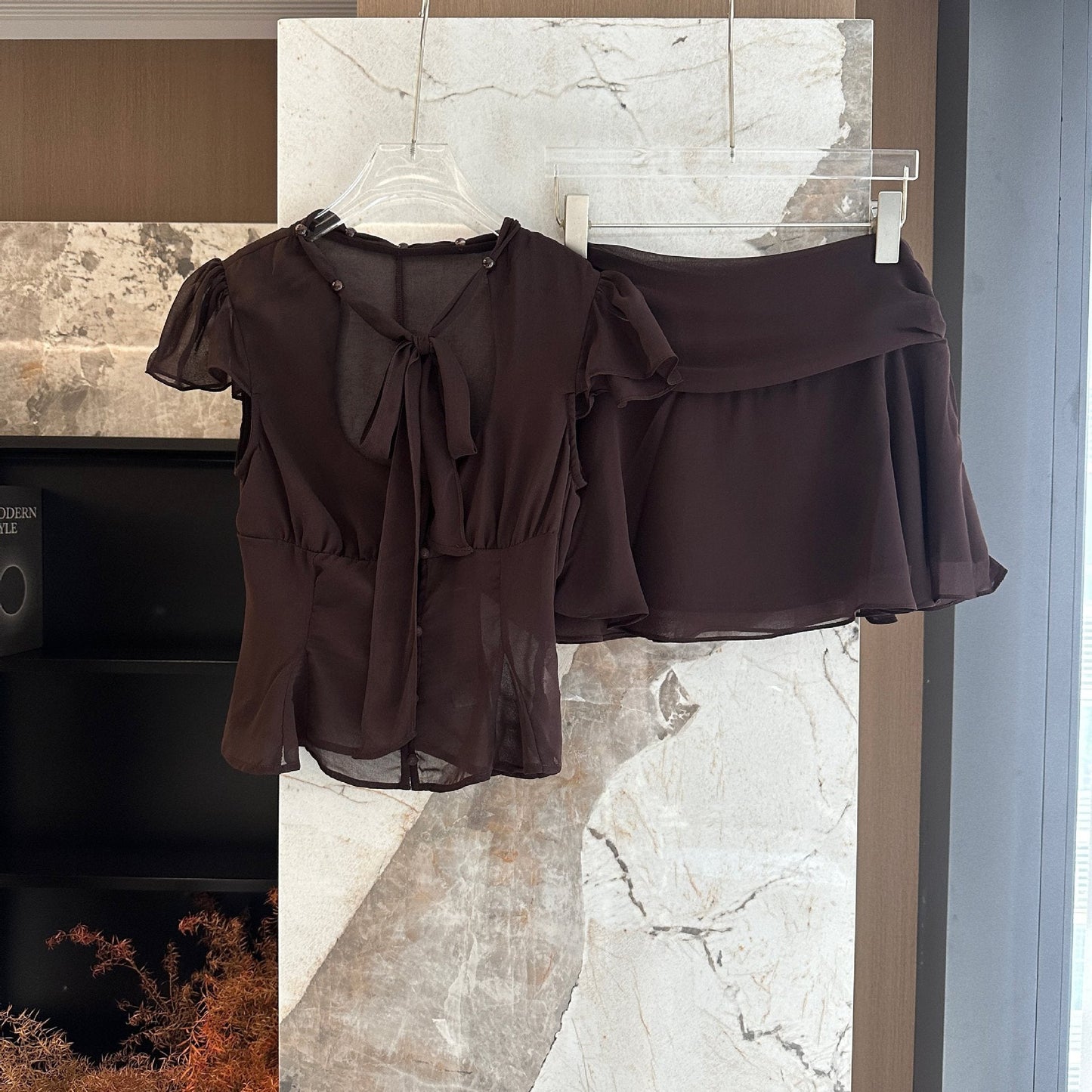 Casual Ruffle Dress Set Drip Depot